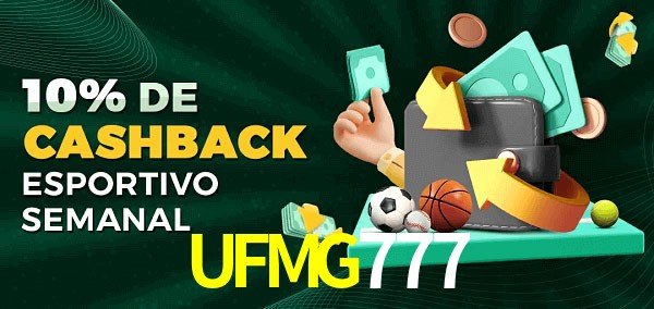 10% de bônus de cashback na UFMG777